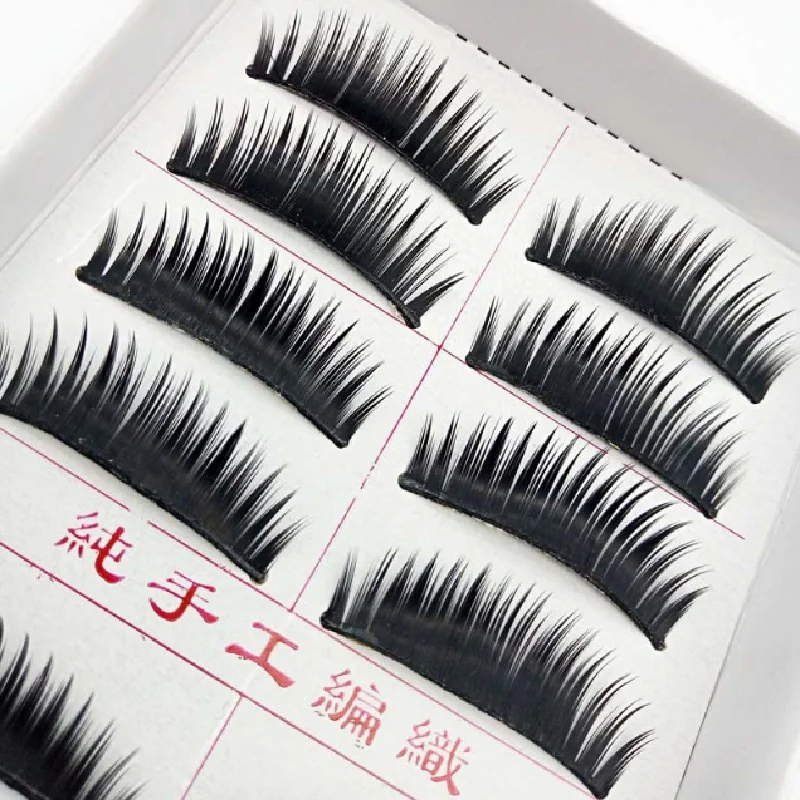 3D Makeup Mink False Eyelashes Hand Made 10 Pairs /set Full Strip Lashes  Eyelash Natural Long Lashes Extension Soft Natural