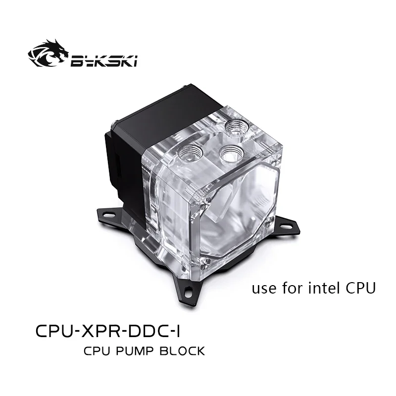 BYKSKI CPU Block Pump Reservoir Combo Integrated AIO Water Cooler / Radiator For INTEL 1151 1700 X99 AMD AM3 AM4 / CPU-XPR-DDC-I