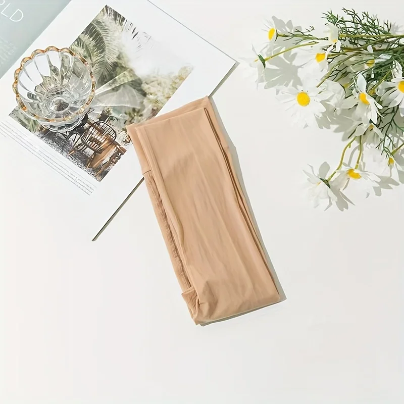 1 زوج من بلون المرأة مثير مفتوحة المنشعب جوارب طويلة 8D النفط لمعان السلس جوارب الملابس الداخلية عالية الخصر جوارب طويلة