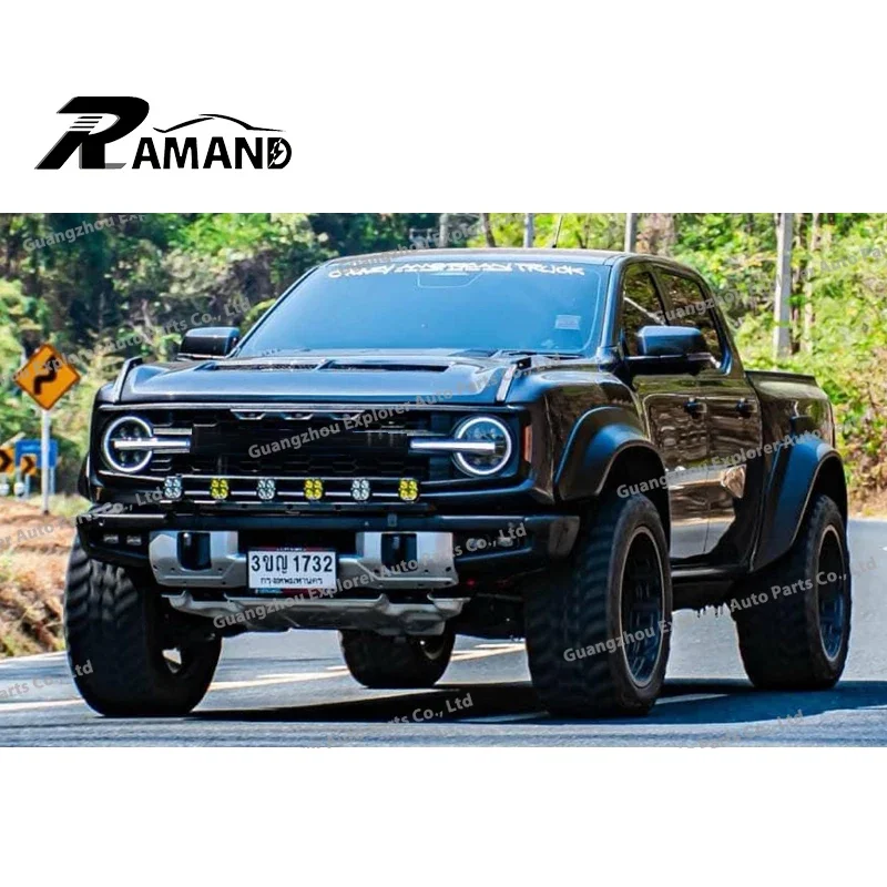 Pick Up Front Bumper Body Kit For Ranger T6 T7 T8 Upgrade To Bronco Raptor Style Exterior Accessories For Ranger 2012-2021