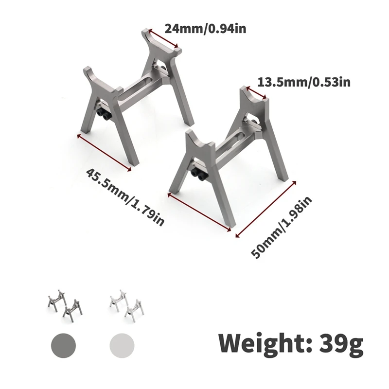 Durable Aluminum Alloy Work Stand For 1/18 1/24 RC Car TRX4M SCX24 FCX24 Repair Station