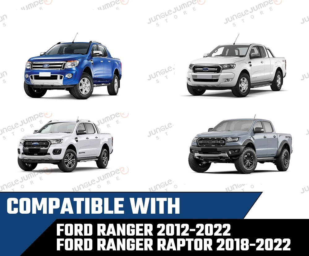 Rear Spoiler Cover for Ford Ranger 2012-2022 Wildtrak XLT XLS Raptor T6 T7 T8 Tailgate Cover Protector Car Accessories
