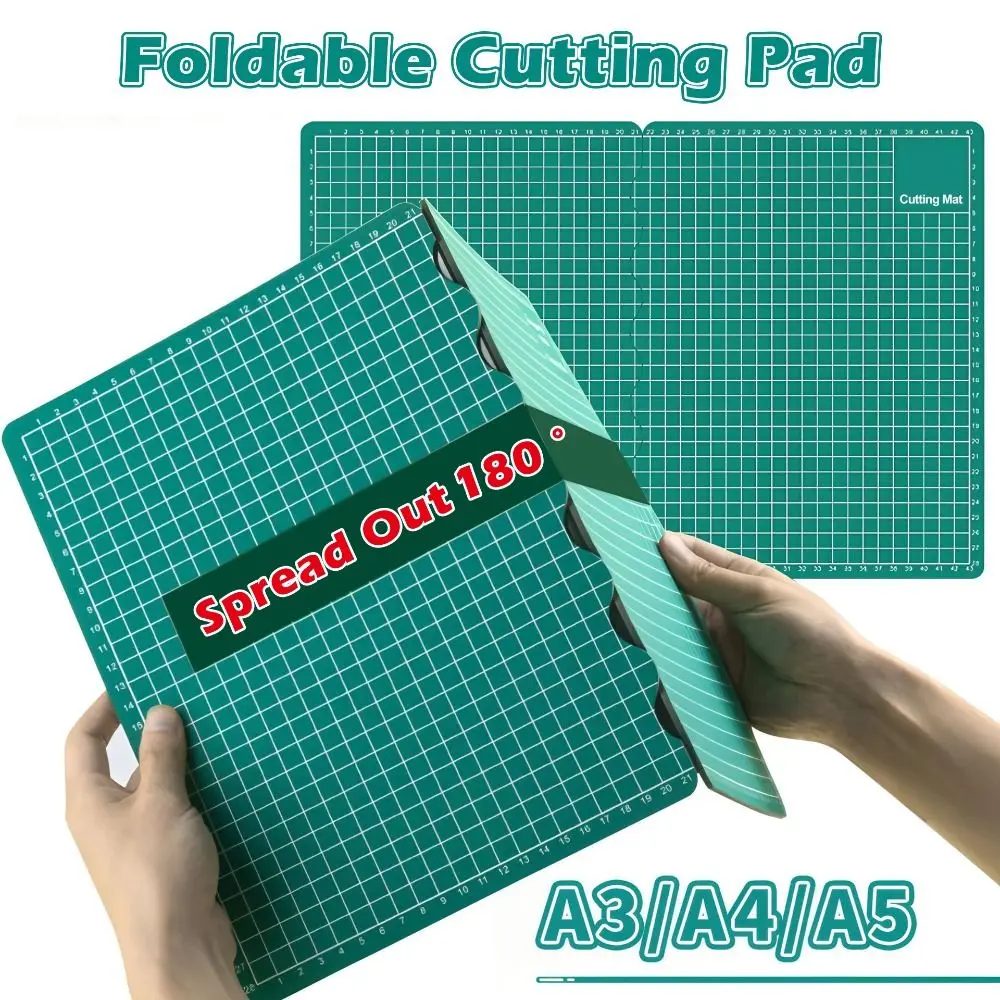Portable PVC Cutting Pad Foldable Waterproof Carving Board A3-A4/A4-A5 Size Switching Workbench Pad DIY Crafts