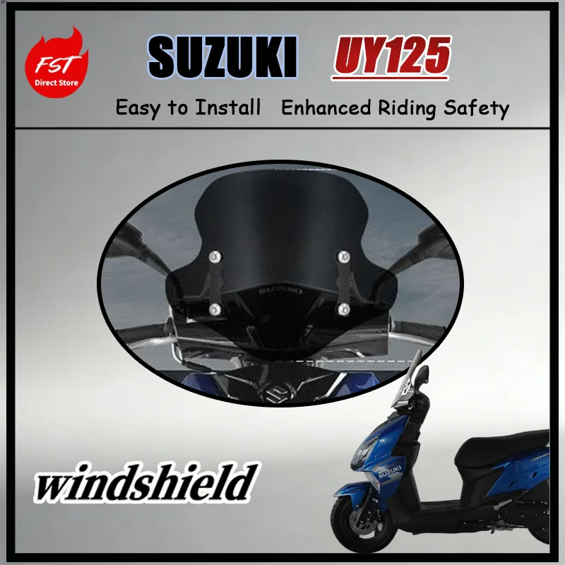 

Ветрозащитное стекло из премиального поликарбоната для скутера UY125 Haojue, высокая прозрачность