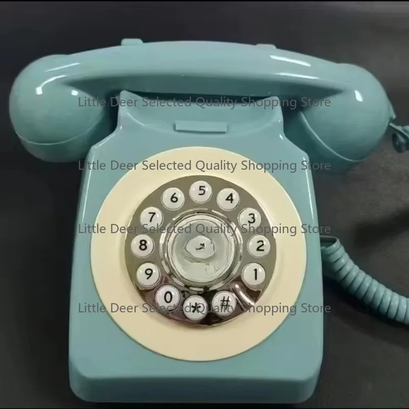 Vintage Plastic Telephone Guestbook with Audio Message Recording for Weddings and Trade Shows