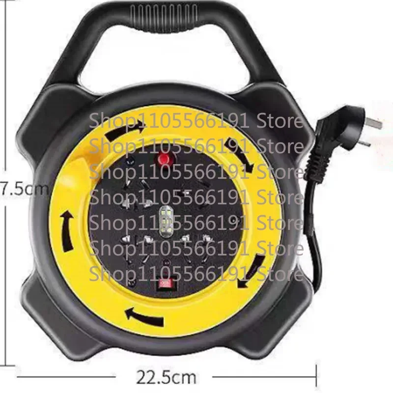 New Small Cable Reel Portable Cable Reel Engineering Winding Drag Reel Power Socket Snail