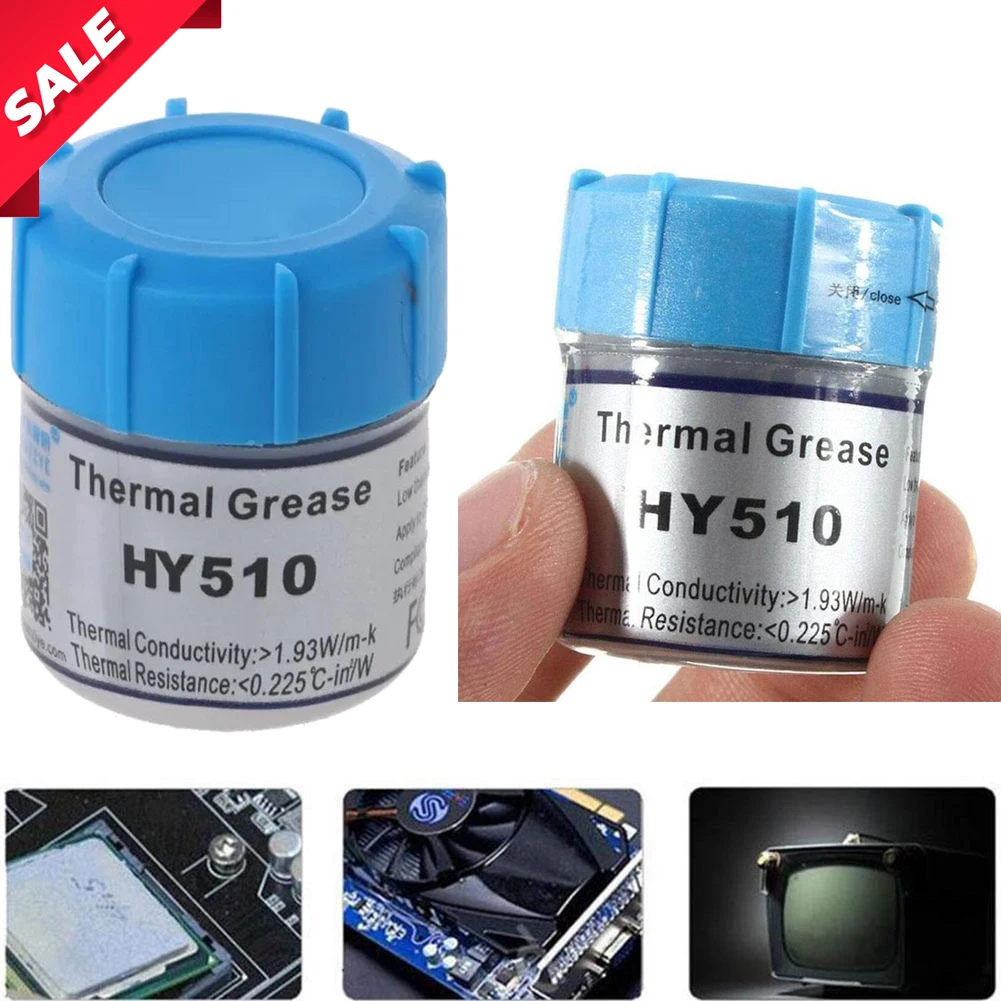 HY510 Thermal Conductive Silicone Grease Silicone Compound Thermal Paste Conductive Grease Heatsink CPU Chipset Notebook Cooling