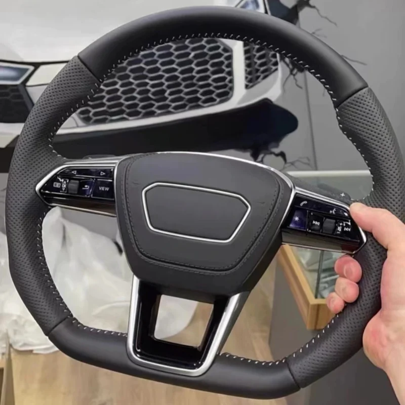 Leather Car Steering Wheel Assembly For Audi A1 A4 A3 A5 A6 A7 A8 S8 Q3 Q5 Q7 S3 S4 S5 S6 S7 TT R8 Auto Parts Plug and Play
