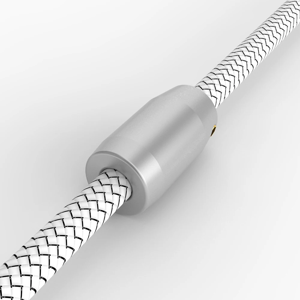 4-кратный аудиокабель CT4021S серебристого цвета, кабель RCA для динамика, аудиопровод Nosie, стопорный кабель, диаметр 9 мм