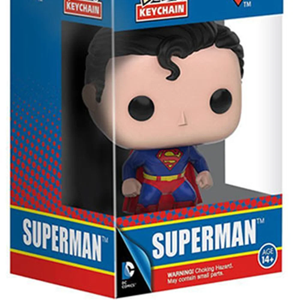 DC Super Hero Liga de la Justicia Superman Figura Colección Llavero Juguete