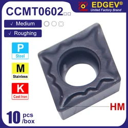 steel stainless steel semi-finishing CMT060202 CCMT060204 CCMT21.51 CCMT 060202 060204 HM carbide inserts lathe turning insert