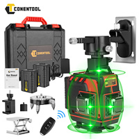 Conentool 3D/4D Laser Level 16 Line Horizontal And Vertical Control 360°Self-leveling Laser Levels Aluminum Base Measure Machine