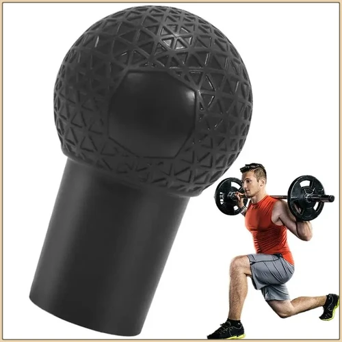 Accesorio de barra de sentadillas con rotación de 360 grados: poste en T resistente, caucho natural, accesorio de gimnasio en casa