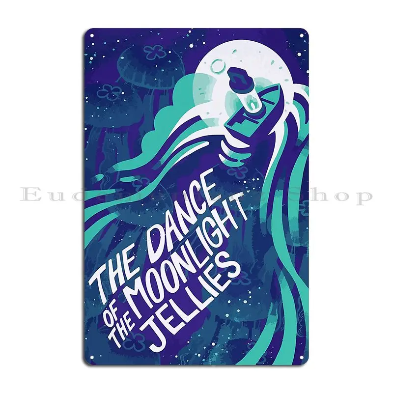 Stardew Valley Merch Dance Of The Moonlight Jellies Metal Sign Poster Garage Wall Decor Wall Decor Design Club Tin Sign Poster