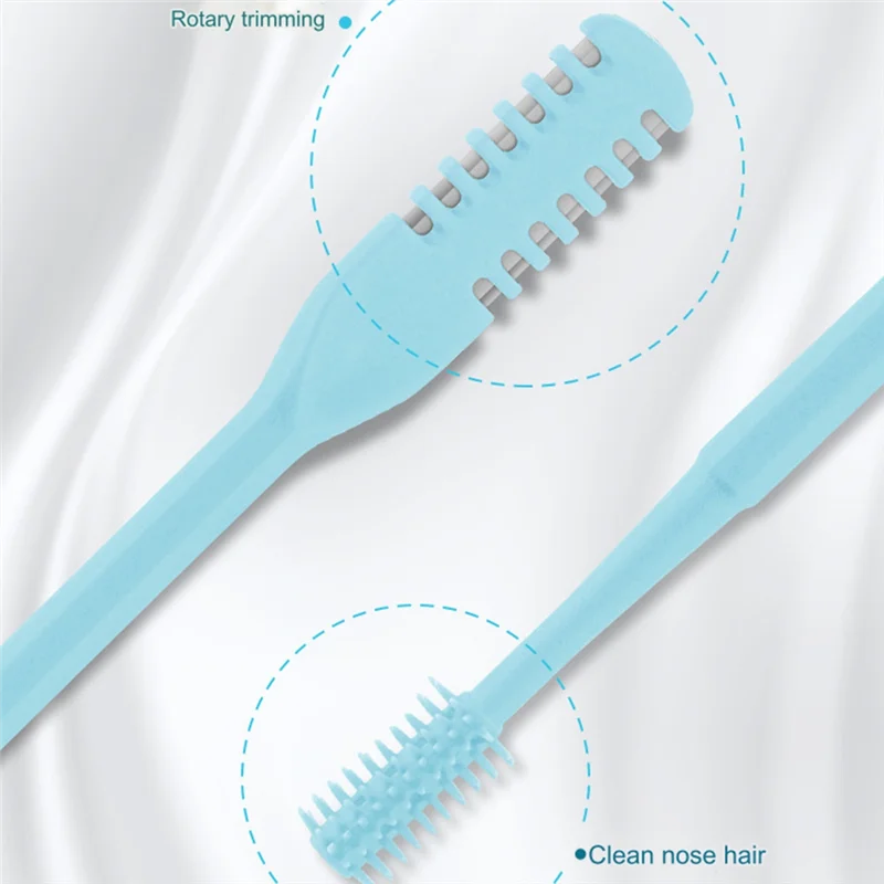 A23F-2-In-1 Nasal Hair Cutter, Double Sided Nose Hair Knife, Portable Manual 360° Rotating Nose Hair Trimmer