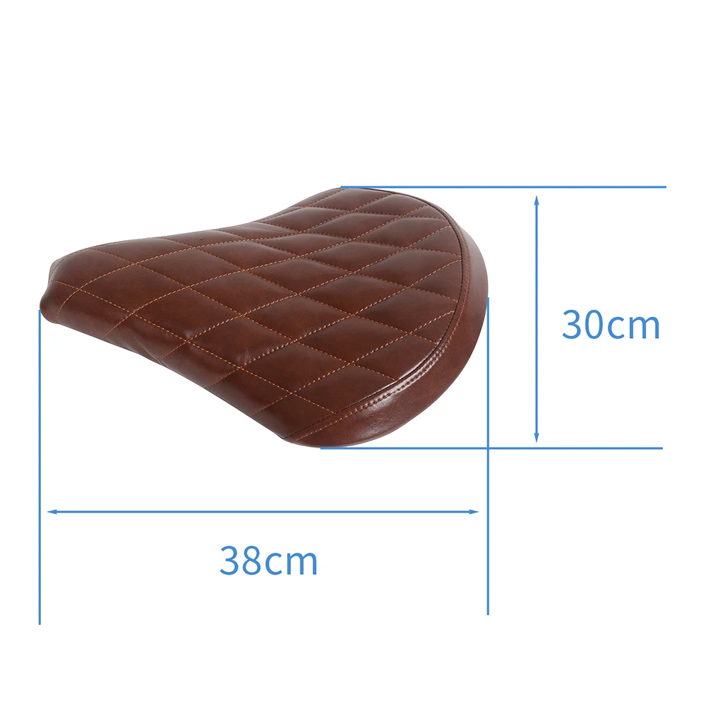 MOTO4U For BMW R45 R60 R75 R80 R90 R100 Cafe Racer Single Leather Stool Solo Seat Set Diamond Shape Motorcycle Seat Whih Bracket