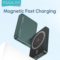 KUULAA Mini Power Bank 5000mAh Magnetic Wireless Fast Charge External Battery For iPhone 16 15 14 13 Pro Max Magsafe PowerBank