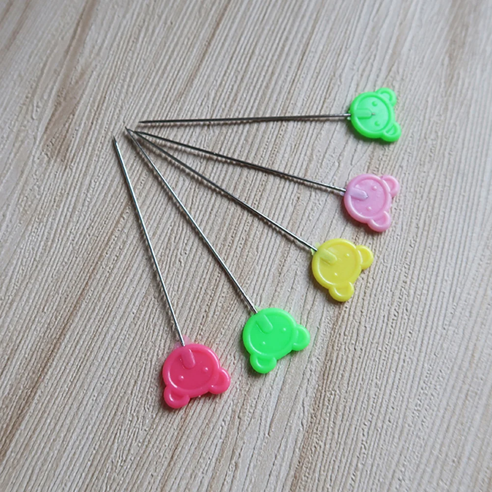 

50Pcs Multicolor Flat Head Straight Pins Sewing Craft Needles for Quilting Dressmaking Ornament Decoration Easy to Store and Use