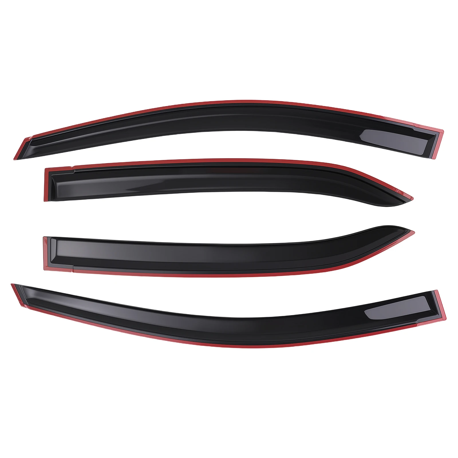 

Дефлекторы окон (ветровики) для Toyota Corolla 2014-2019, 4-дверный седан, черные