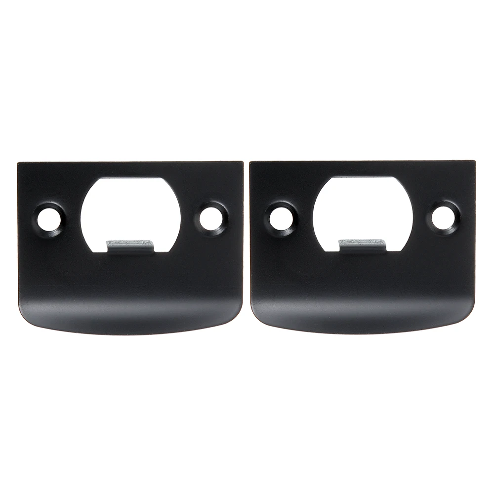 

2pcs Stainless Lock Tongue Groove Cover Large Hole Knob Strike Plate Door Security Locks Plate Door Security Hardware