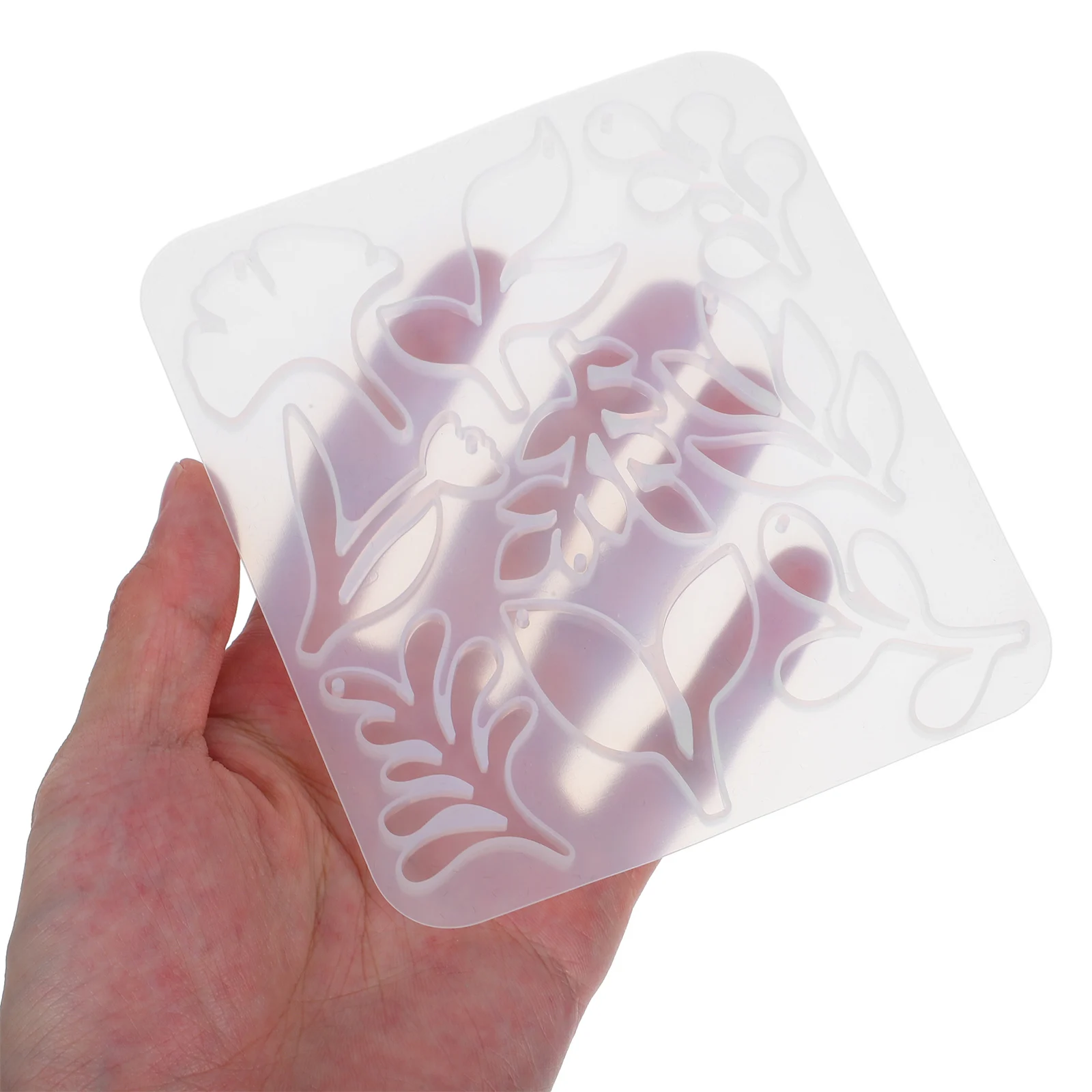 

2pcs Earring Silicone Resin Casting Epoxy Pendant Silicone Molds For Resin Crafts UV White Craft Jewelry Accessories DIY