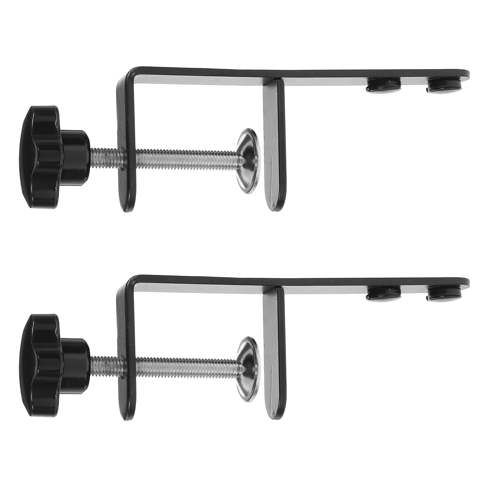 

2pcs Metal Pegboard C Clamp Stand Adjustable Desktop Organizer Tool Storage Mounting Bracket For Office Workshop