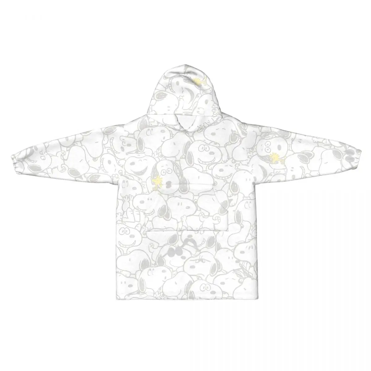 

Носимое одеяло с рисунком собаки Snoopys для детей, теплое уютное большое одеяло с капюшоном и карманом