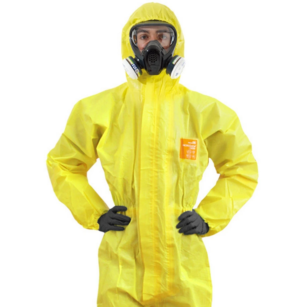 

Laboratory Clothing Chemical Protective 3000 Chemical Liquid Protective Suit Waterproof Acid and Alkali Protective Coverall