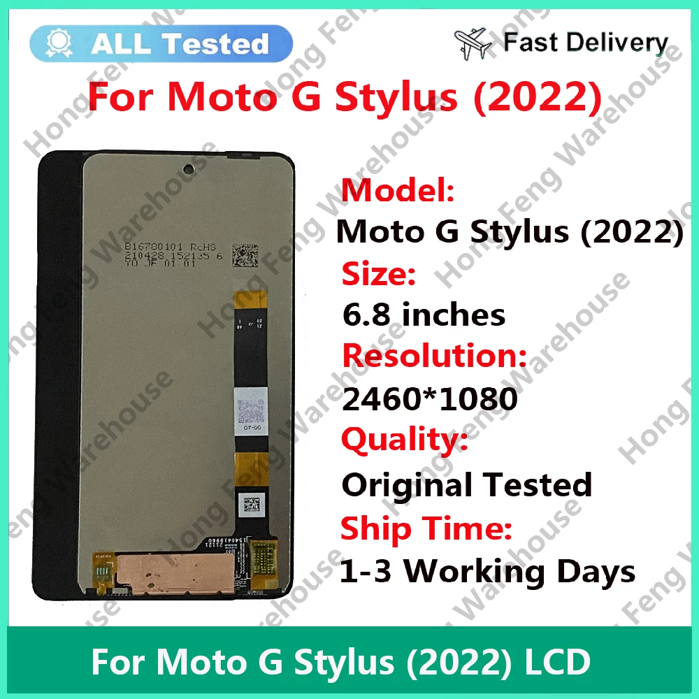 For Motorola Moto G Stylus XT2043 LCD Display Touch Screen For Motorola G Stylus 2021 XT2115 Display LCD G Stylus 5G XT2131 2022