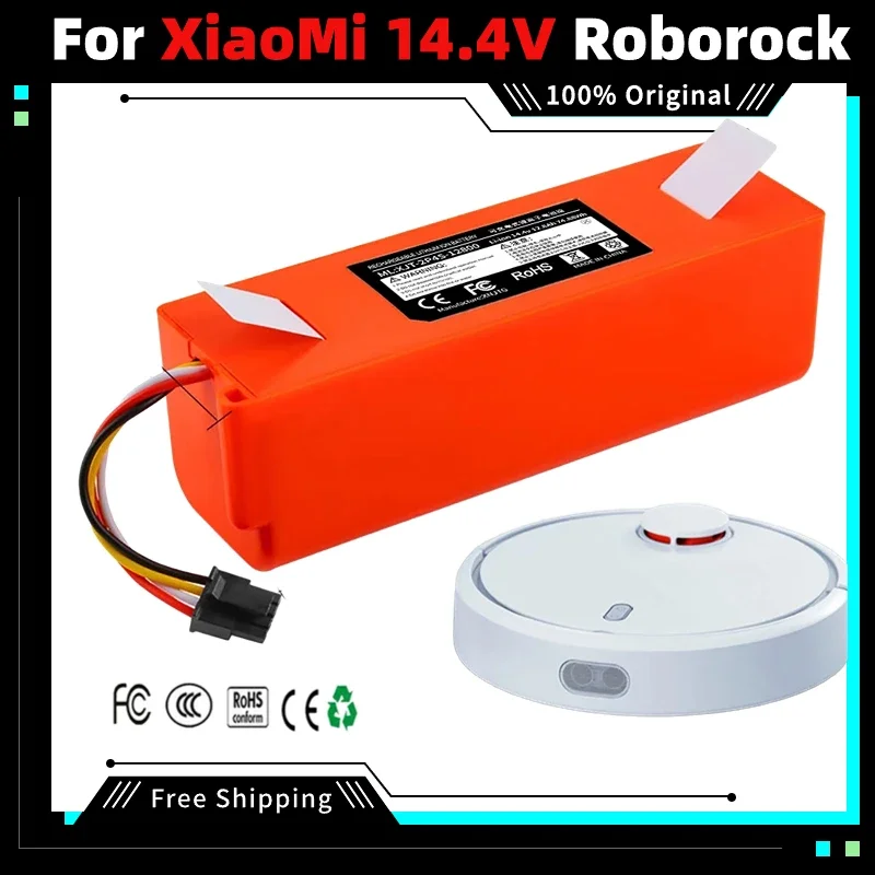 

14.4V For Xiaomi Robot Battery 1C P1904-4S1P-MM Mijia Mi STYTJ01ZHM Vacuum Cleaner Sweeping Mopping Robot Replacement Battery