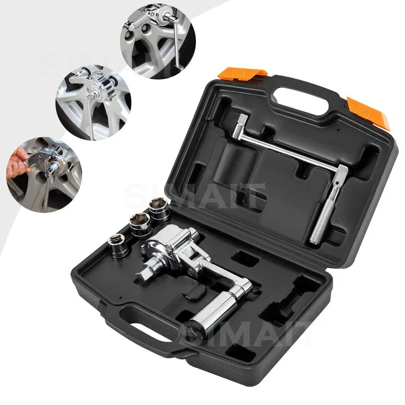 Booster Wrench Tire Change Tool, Large Torque Sleeve 16B16A Labor-saving Wrench 4-piece Set, Can Be Changed