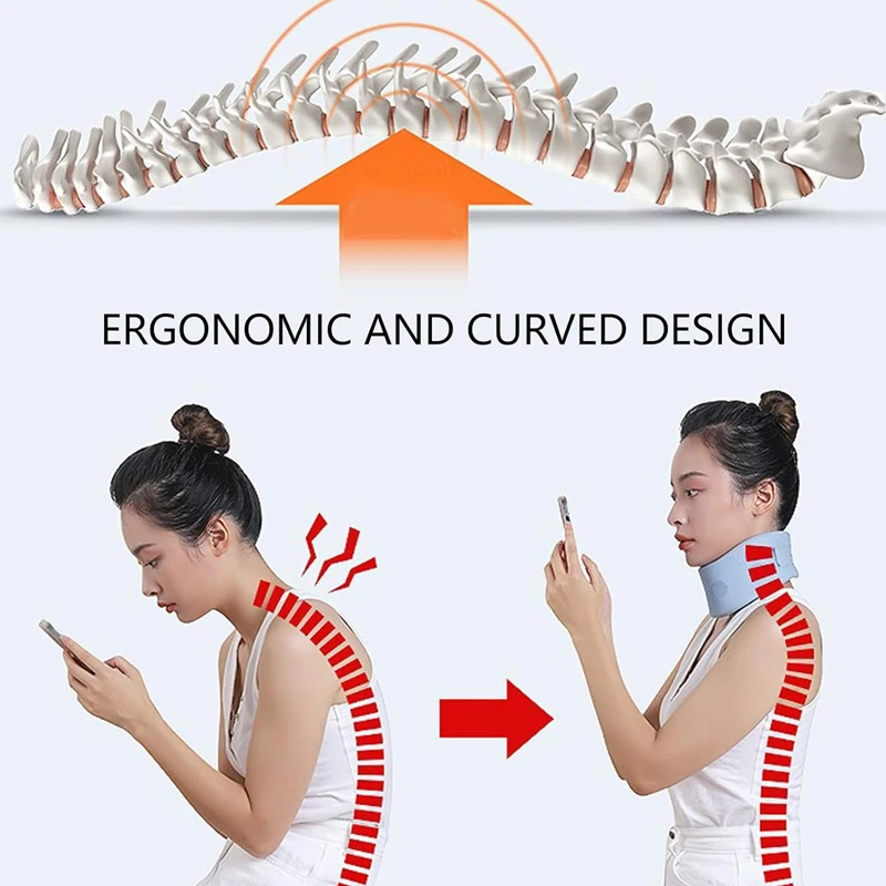Orthèse de cou de sommeil Support de cou respirant réduisant la fixation de la charge de la tête et du cou Protégeant la correction et la thérapie du cou et du cou