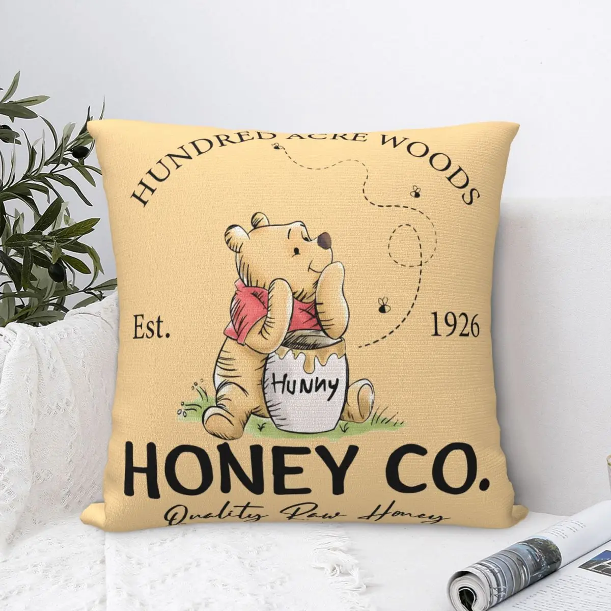 1926 ويني ذا بوه العسل رمي غطاء وسادة وسائد لغطاء وسادة أريكة الإبداعية