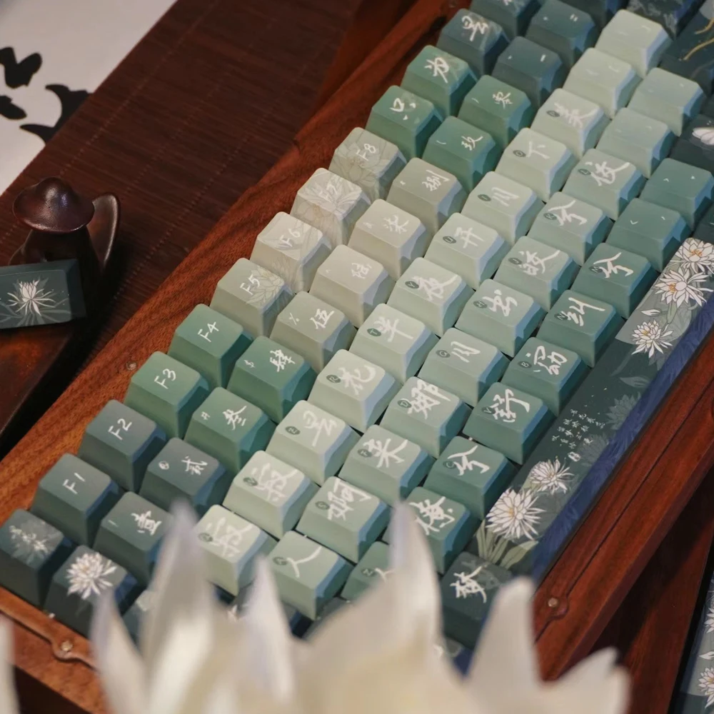 Epiphyllum Dream Keycaps MDA PBT Sublimación para Teclado Mecánico MX - imagen 4