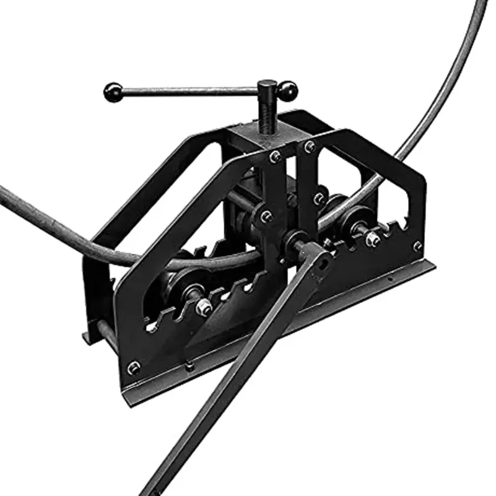 Piegatubi manuale per tubi metallici Set di piegatura per panche termoretraibili con barella a rulli rotondi da 1,5" GDAE10 Piegatubi per tubi resistenti