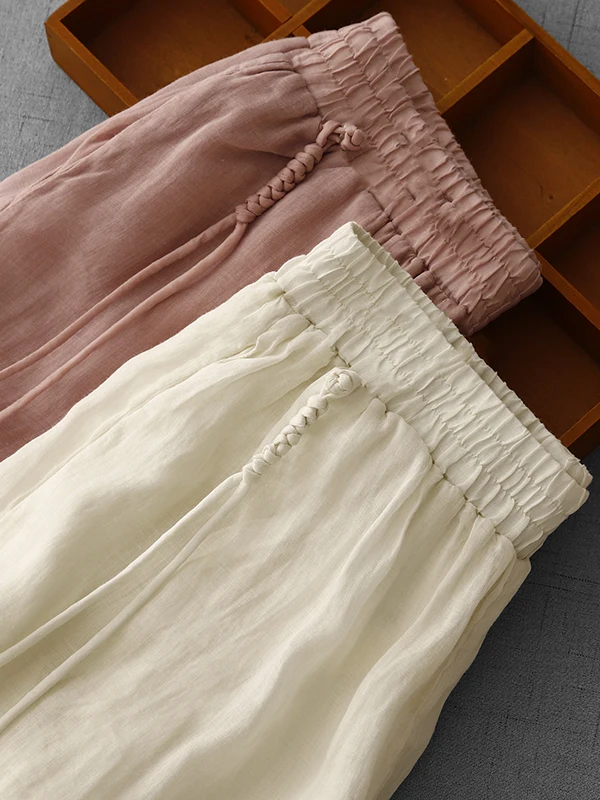 Double Layer Wide Leg Casual Pants High Waist Loose Fitting Straight Cut Trousers for plus Size Women Autumn Fashion 2