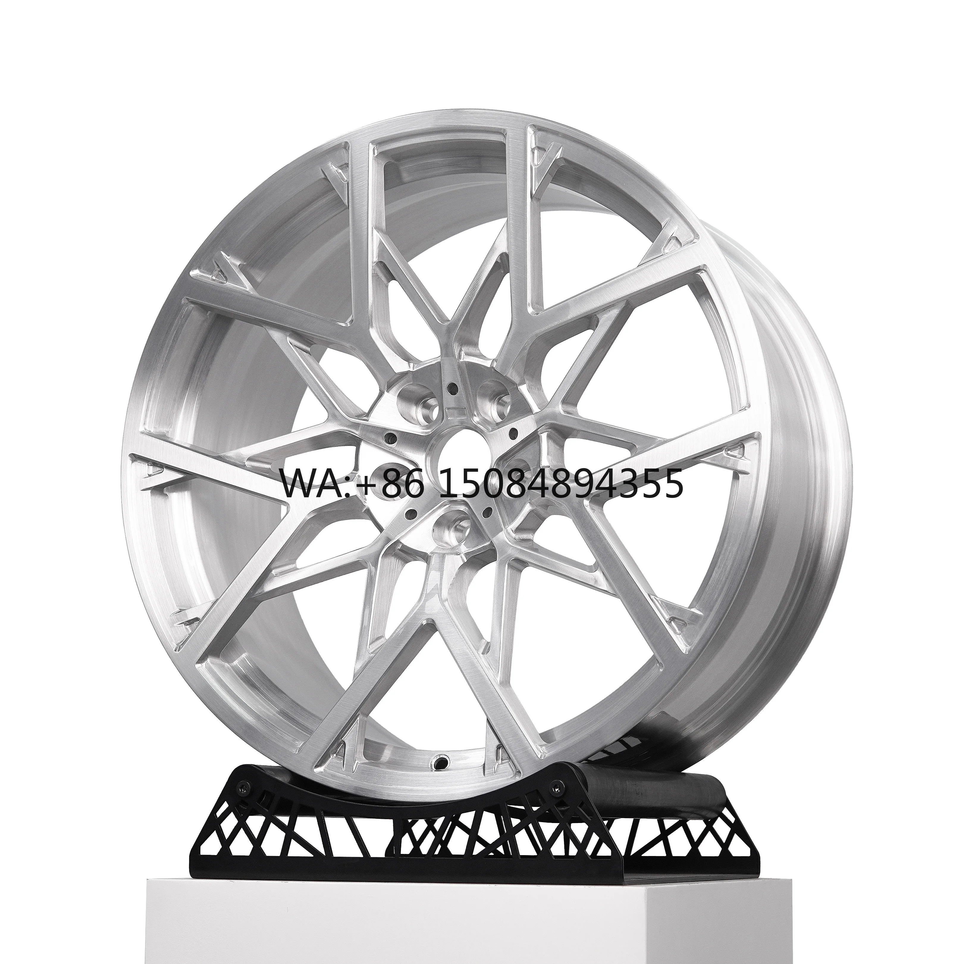 

Passenger Car Upgrade Custom Forged Aluminum Alloy Wheel T6061 Silver Brushed Car Rims 5x112 5x114.3 5x120