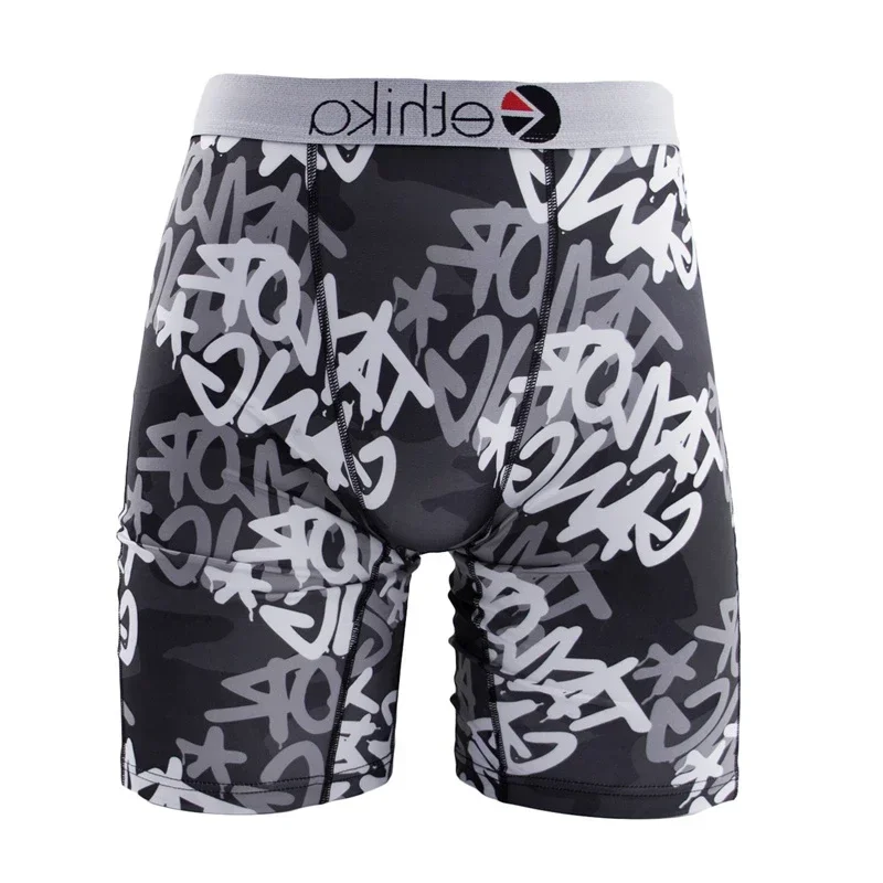ETHIKA Underwear 1Pcs Men Sexy Printed Boxershorts Breathable Mens Trunks Plus Size S-3XL Man Swimming Underpants Men's Panties - Image 3