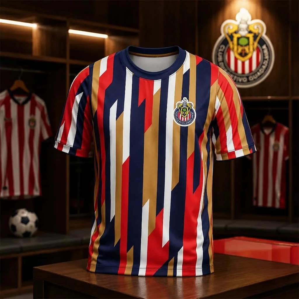 2026 Guadalajara Chivas Luis Romo 7 # Fußballtrikot Sommer 3D Sport Fußball T-Shirt Atmungsaktiv Schnelltrocknend Familienoutfit – Detail 8