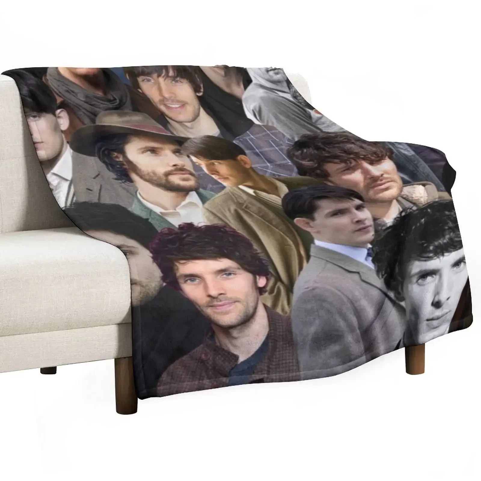 

colin morgan photo collage Throw Blanket for babies Camping Blankets