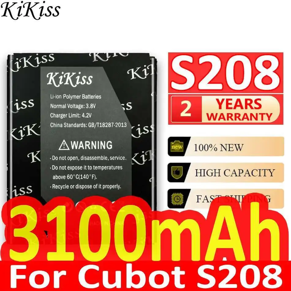 

3100Mah Reliable Power Supply For Cubot S208 Smart Phone Mobile Battery