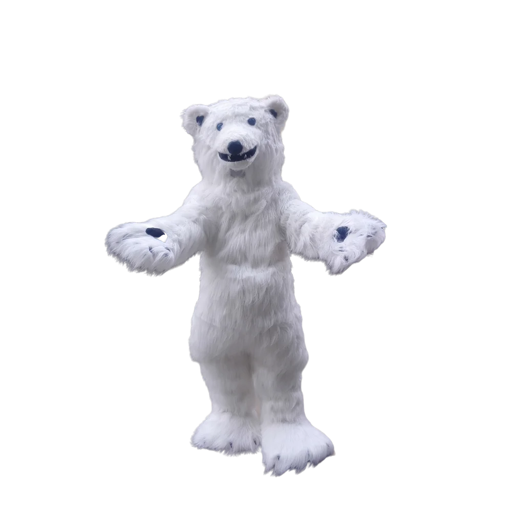Costume de mascotte d'ours polaire, costume fantaisie personnalisé, kit de cosplay d'anime, robe fantaisie à thème de mascotte, costume de carnaval 41636