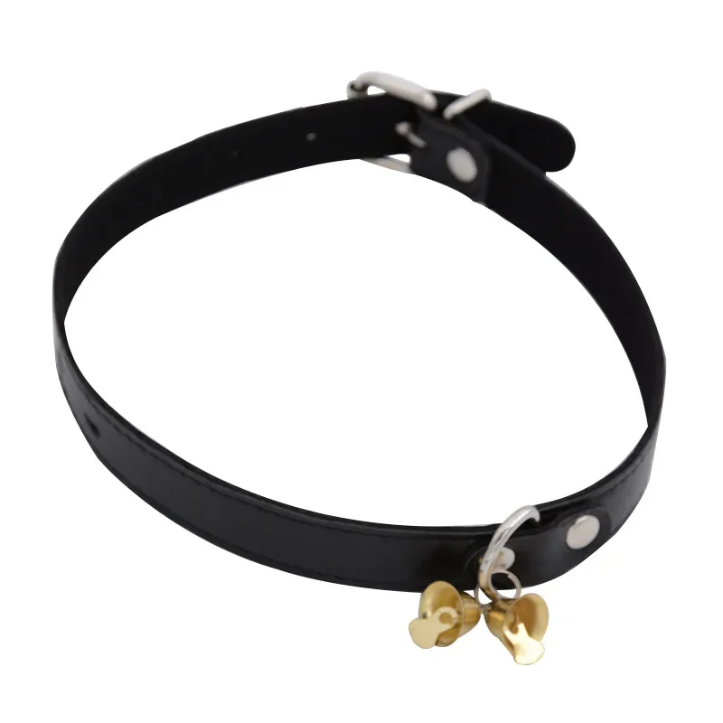 Sex Toys Collar Choker Bell PU Leather Slave BDSM for Women Necklace Fetish Bondage Restraints Erotic Dog rope adult games