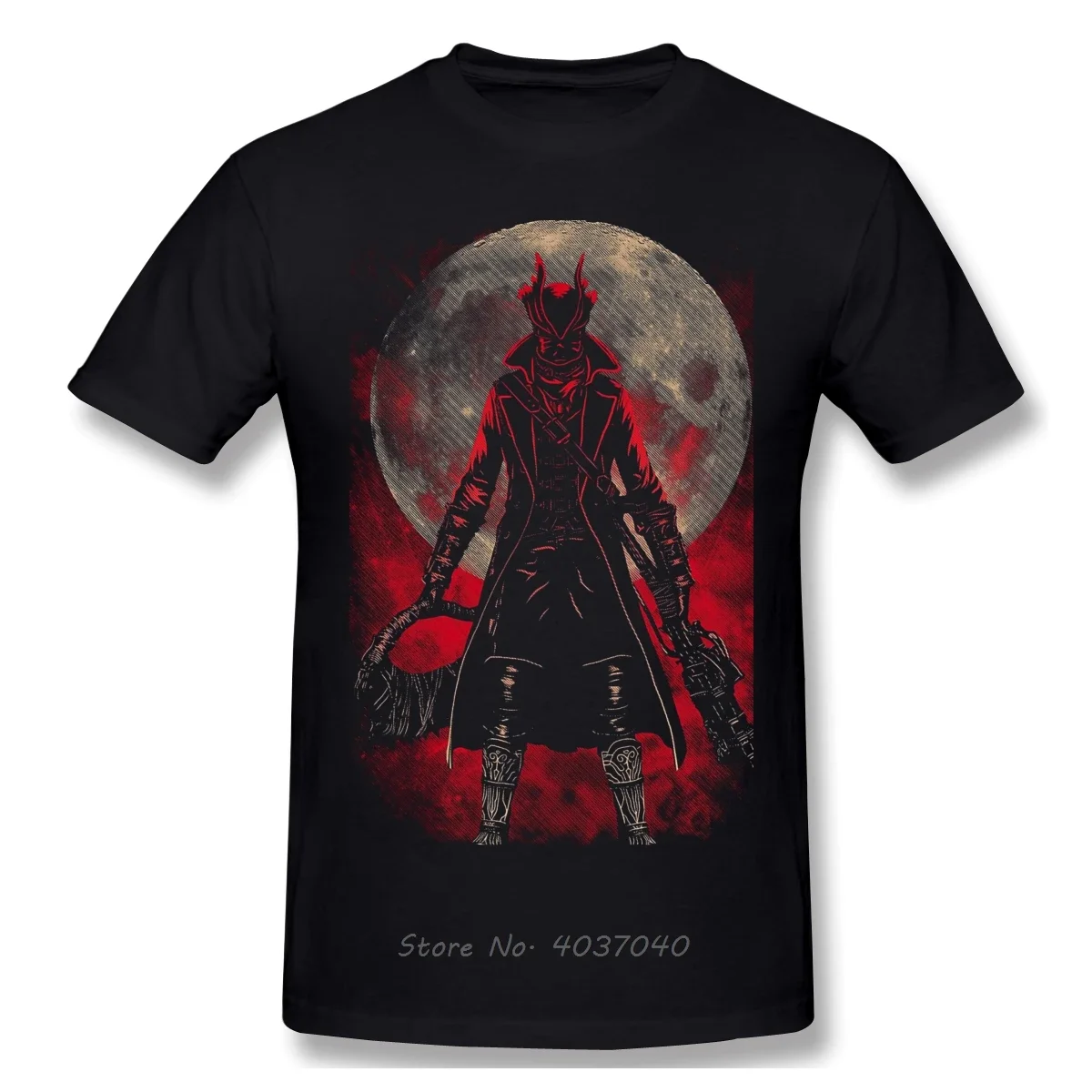 The Hunter Classic Casual T Shirt Men Clothes Hot Sale Bloodborne ARPG games Tee Shirt Cotton O Neck T-shirts