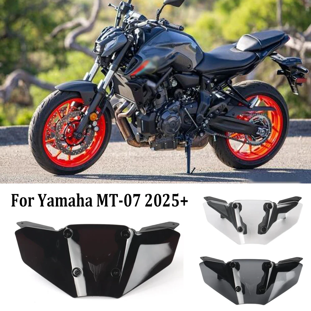 New Motorcycle Accessories Fairing Windshield Windproof screen Wind Deflector KIT For Yamaha MT-07 2025+