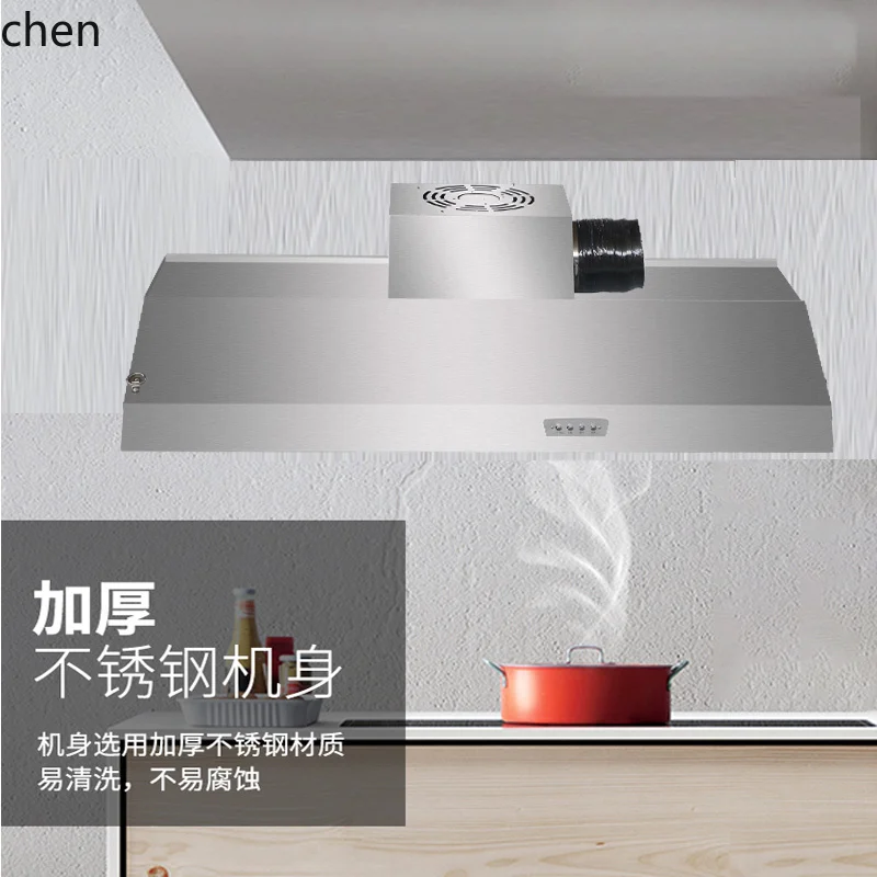 HTT Dunstabzugshaube, große Absaugung, Hotelküche, Catering, leistungsstarker kleiner ländlicher Herd