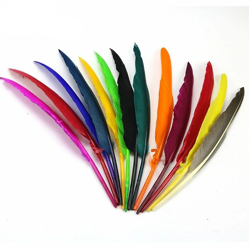 

25-32CM Diy Feather Goose Feather Headdress Feather Quill Making Materials Home Decoration Clothing Accessories Wedding