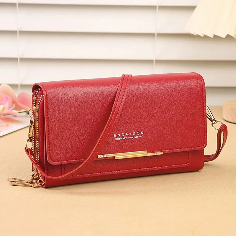 

Fashion Multifunctional storage shoulder bag Mobile Phone Bag Mid-length Clutch Coin Purse Outdoor Travel Dating Phone Bag