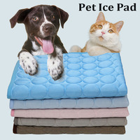 Summer Dog Cooling Mat Pet Ice Pads Cat Breathable Blanket Cat Washable Sofa Breathable Pet Dog Bed Pet Car Seat Cushion Sofa