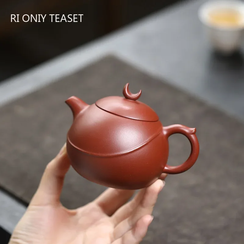 

160ml Creative Yixing Purple Clay Teapot Authentic Handmade Tea Pot Kettle Beauty Tea Infuser Chinese Raw Ore Zisha Tea Set